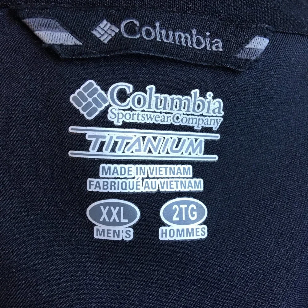 Columbia Titanium Full Zip Men's XXL Jacket Black